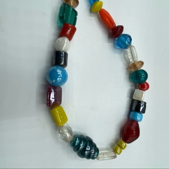 Glass Multi Color Necklace - Picture 5 of 6